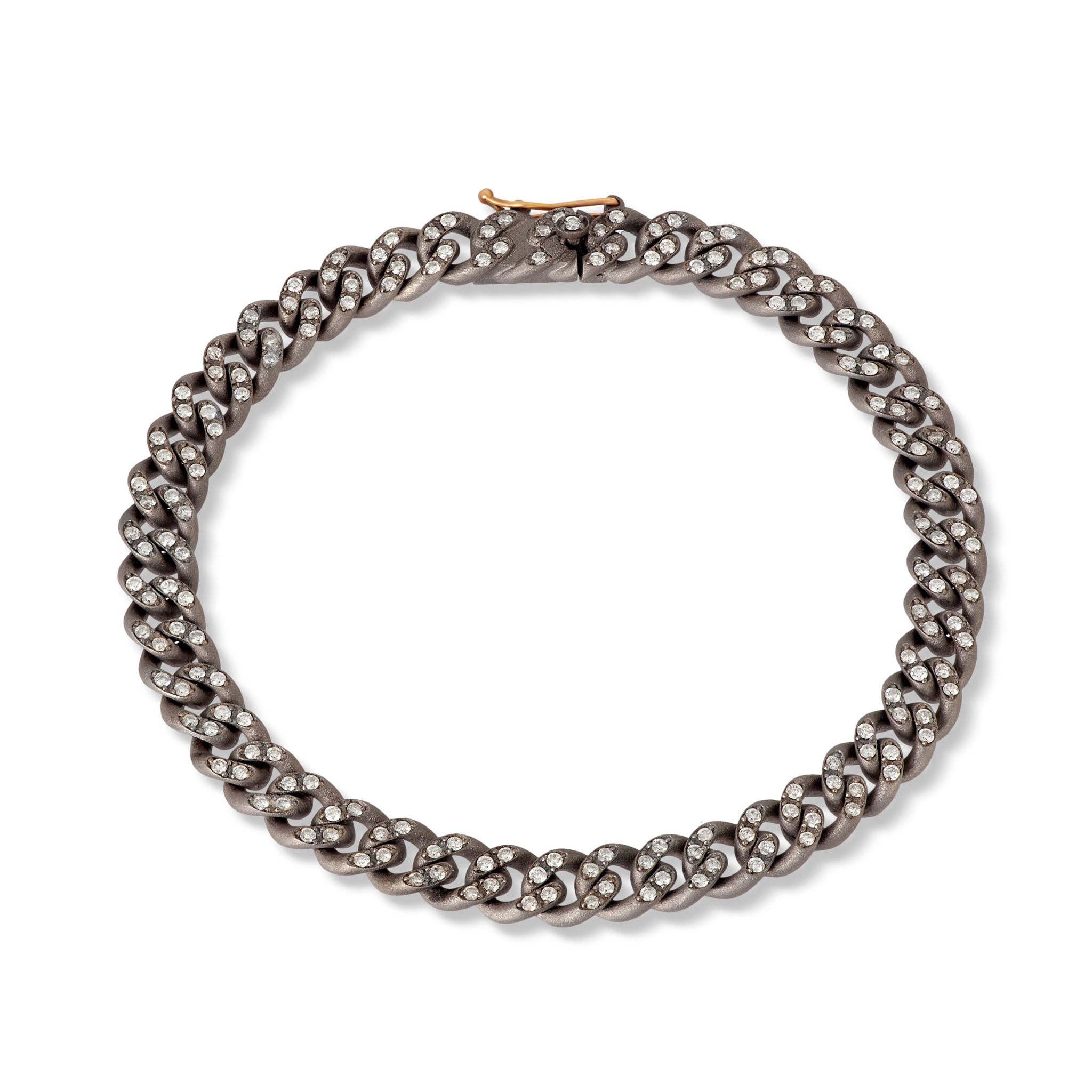 Bracelet UOMO IN Titanium, Diamonds WHITE and Rose gold 18KT.