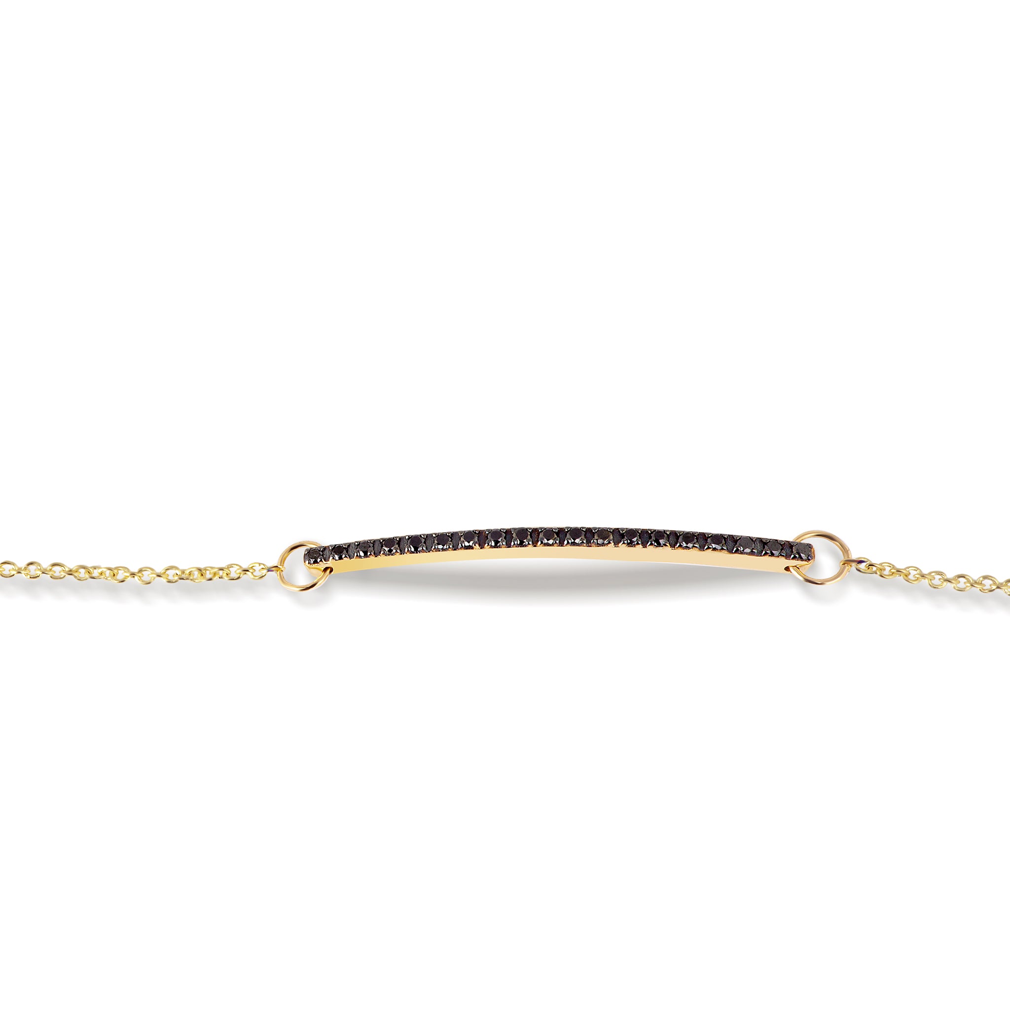 Bracelet Minimal Gold with BARRETTA IN Yellow gold 9 KT and CATENA Yellow gold 9 KT