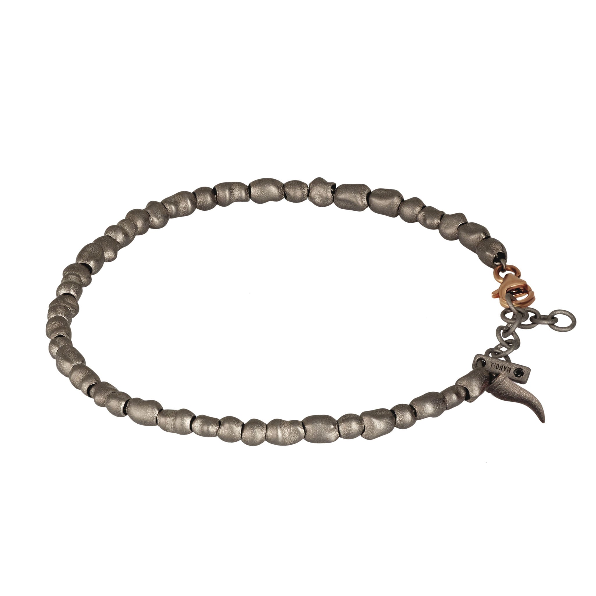 Bracelet UOMO with SASSI PICCOLI IN Titanium and Rose gold 9 KT, CORNETTO IN Titanium