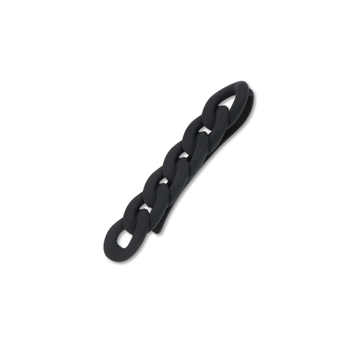 FERMA CRAVATTA GROUMETTE IN TITANIO NERO