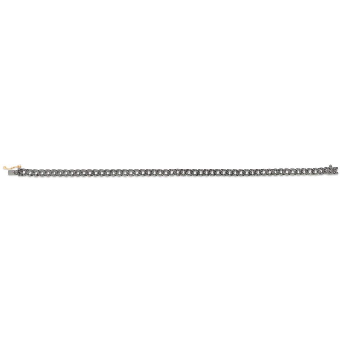 BRACCIALE GROUMETTE MINI IN TITANIO, DIAMANTI BLACK E ORO ROSSO 18KT