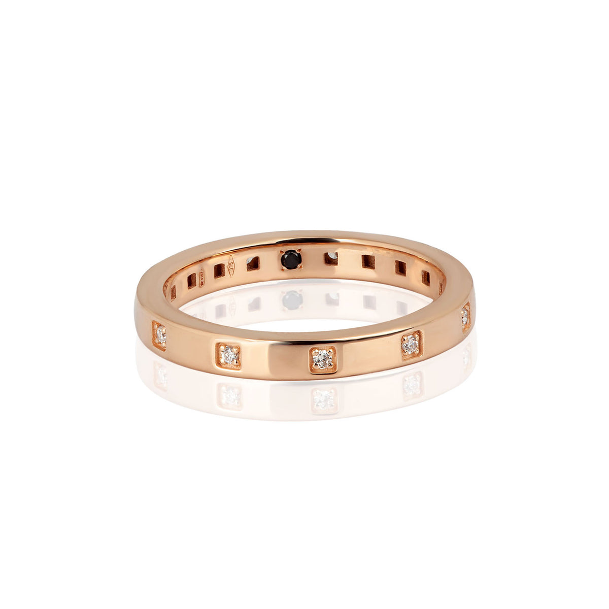 VERETTA GOLD MINIMAL ORO ROSSO  9KT CON 10 DIAMANTI  WHITE