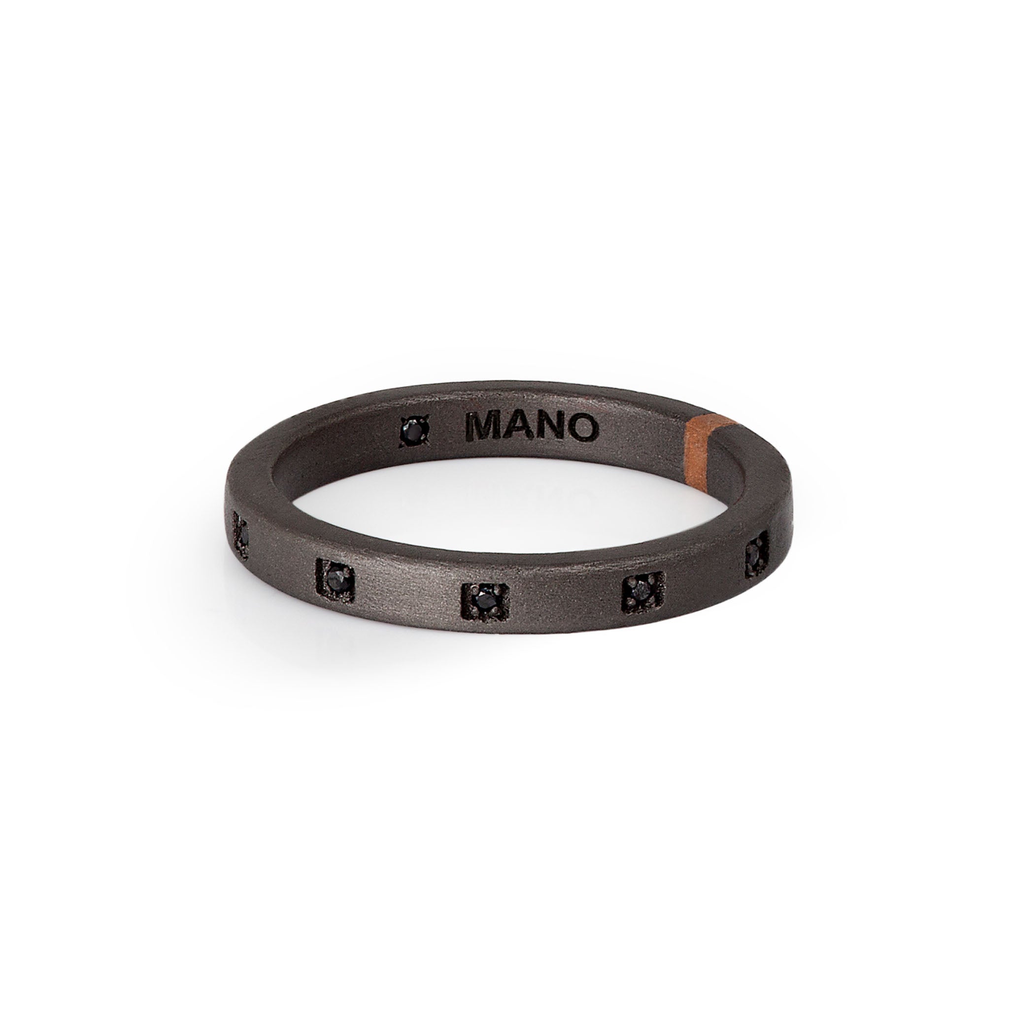 VERETTA IN Titanium,Gold 18 KT and 10 Diamonds BLACK.