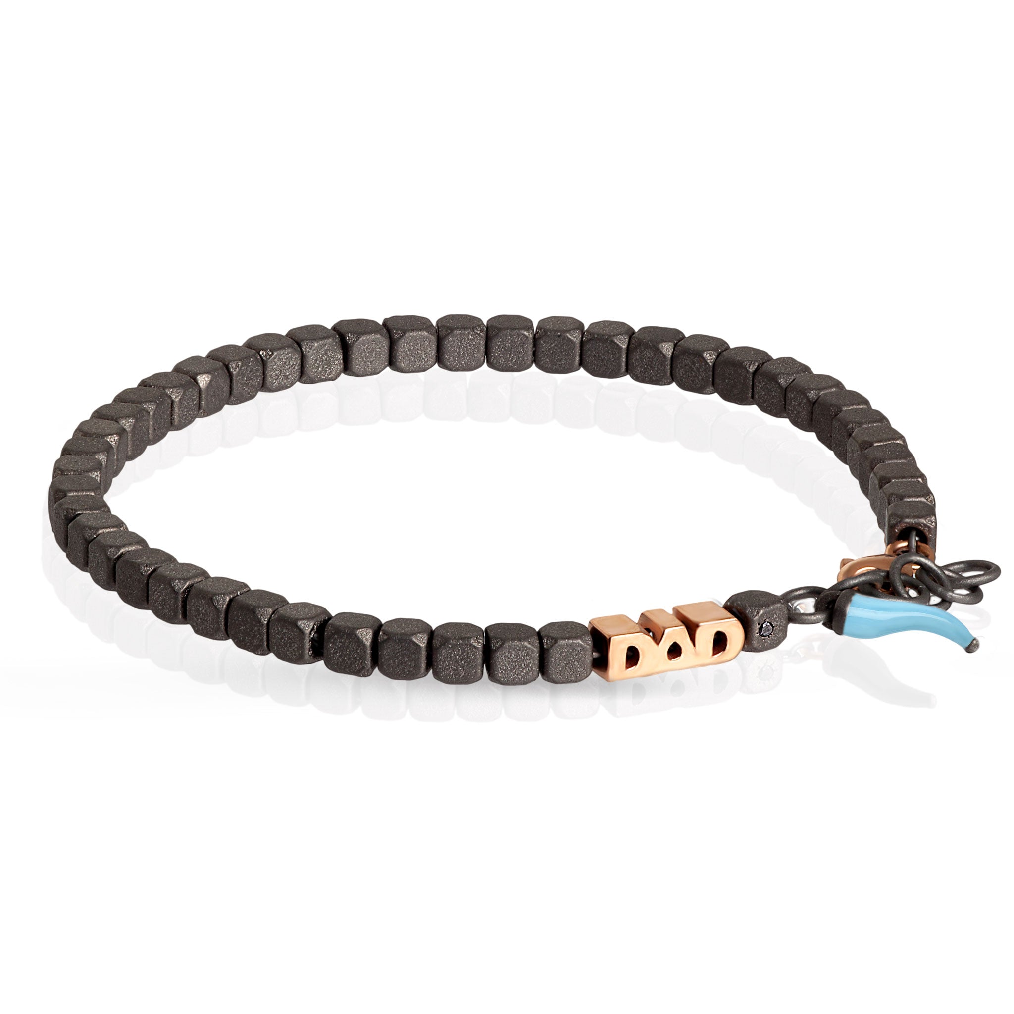 Bracelet DAD IN Rose gold 9KT and CORNETTO AZZURRO