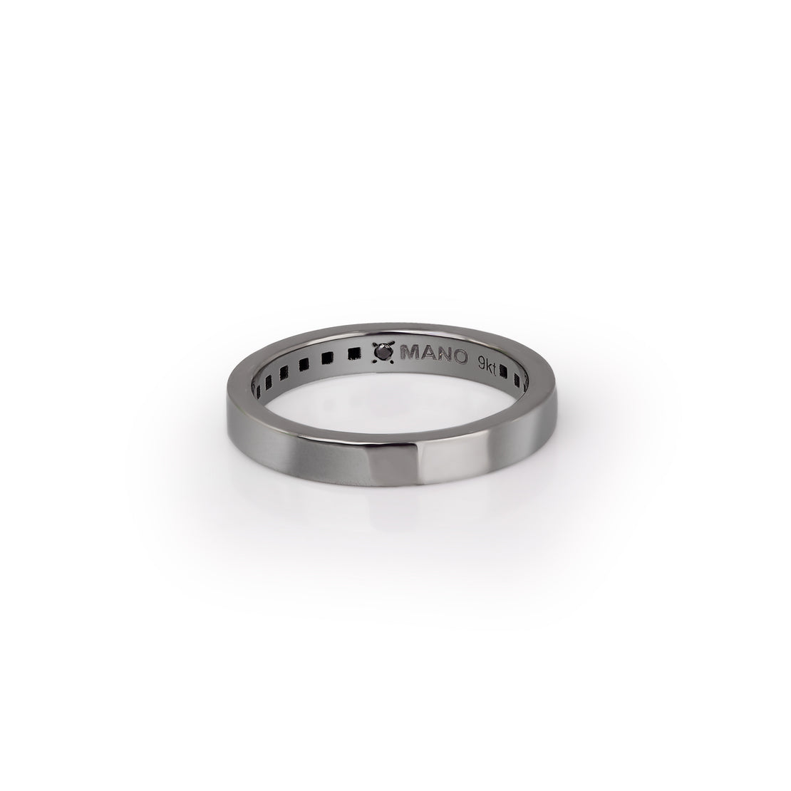 SOLITAIRE 9KT OR BLANC BRUNI AVEC DIAMANT BLANC
